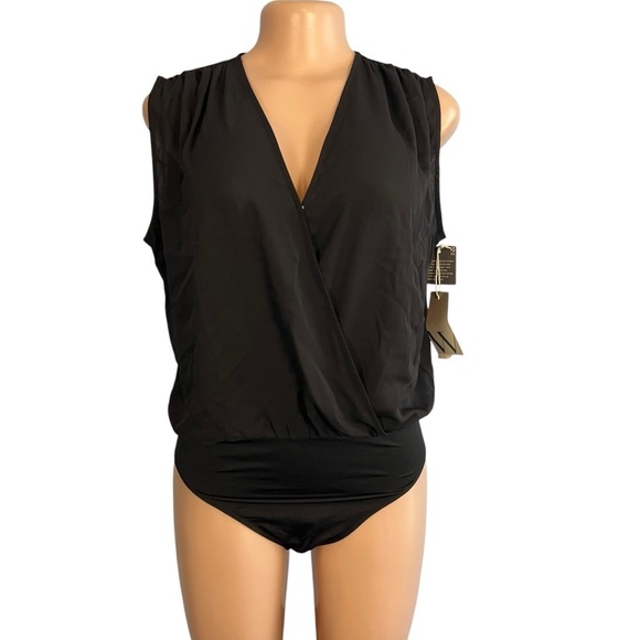 Worthington Black Sleeveless Bodysuit - Picture 1 of 10